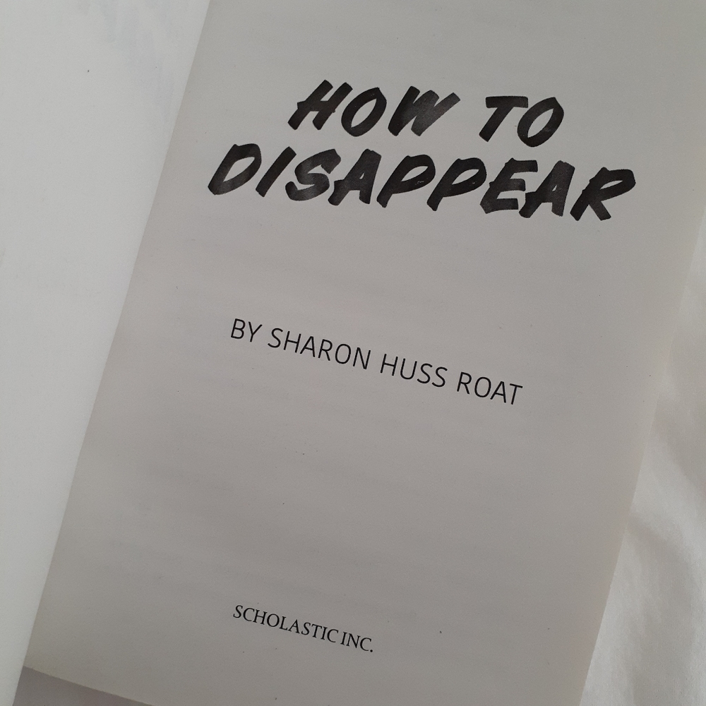 "How To Disappear" by Sharon Huss Roat Book - Picture 4 of 5